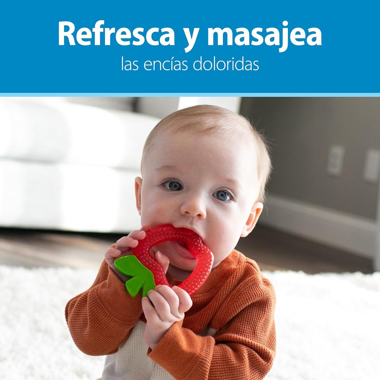 image:imageDr Browns AquaCool WaterFilled Teether Cooling Baby Teether Toy for Sore Gums Green Cactus BPAFree 3m 2PackApple Pineapple