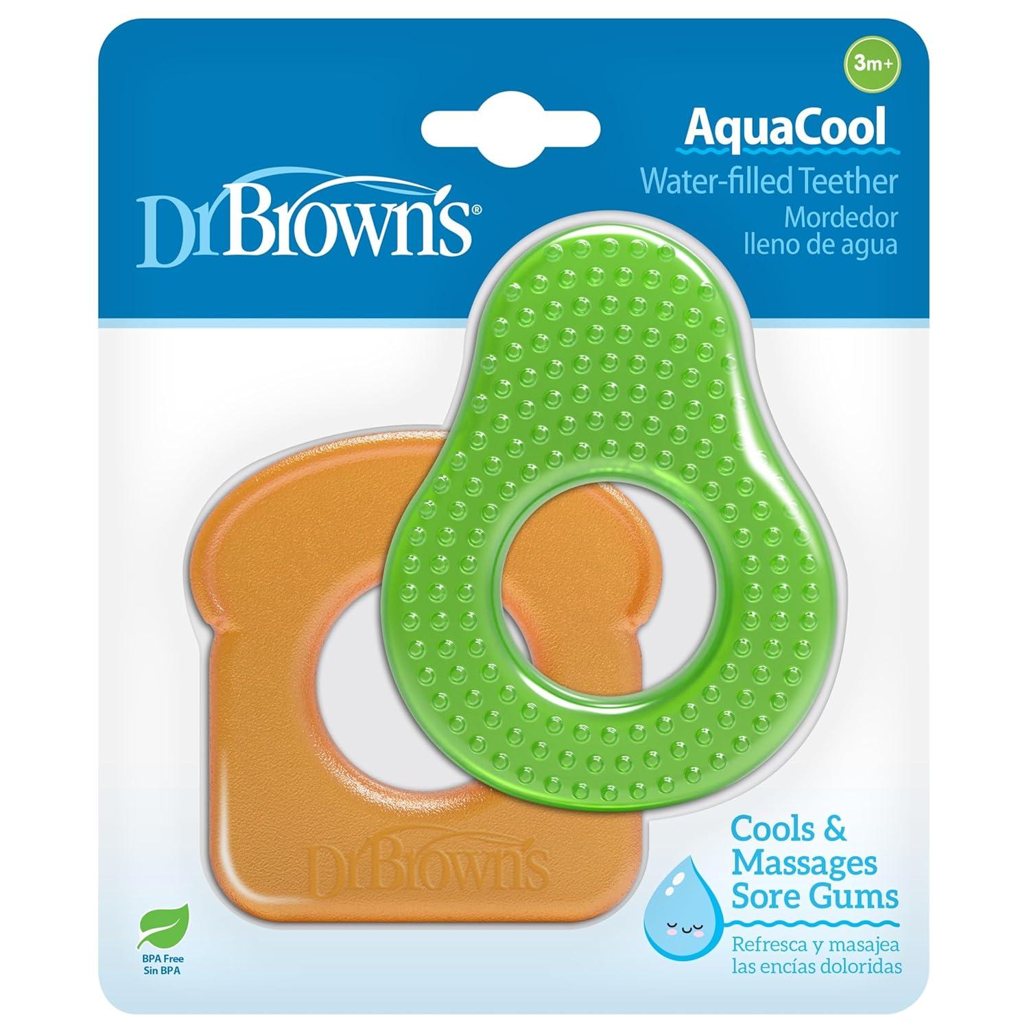 image:imageDr Browns AquaCool WaterFilled Teether Cooling Baby Teether Toy for Sore Gums Green Cactus BPAFree 3m 2PackAvocado Toast