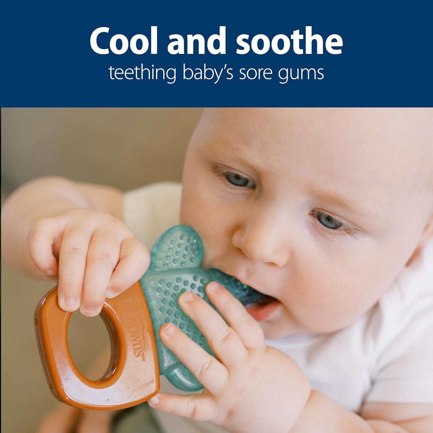 image:imageDr Browns AquaCool WaterFilled Teether Cooling Baby Teether Toy for Sore Gums Green Cactus BPAFree 3m 2PackHouse Plants
