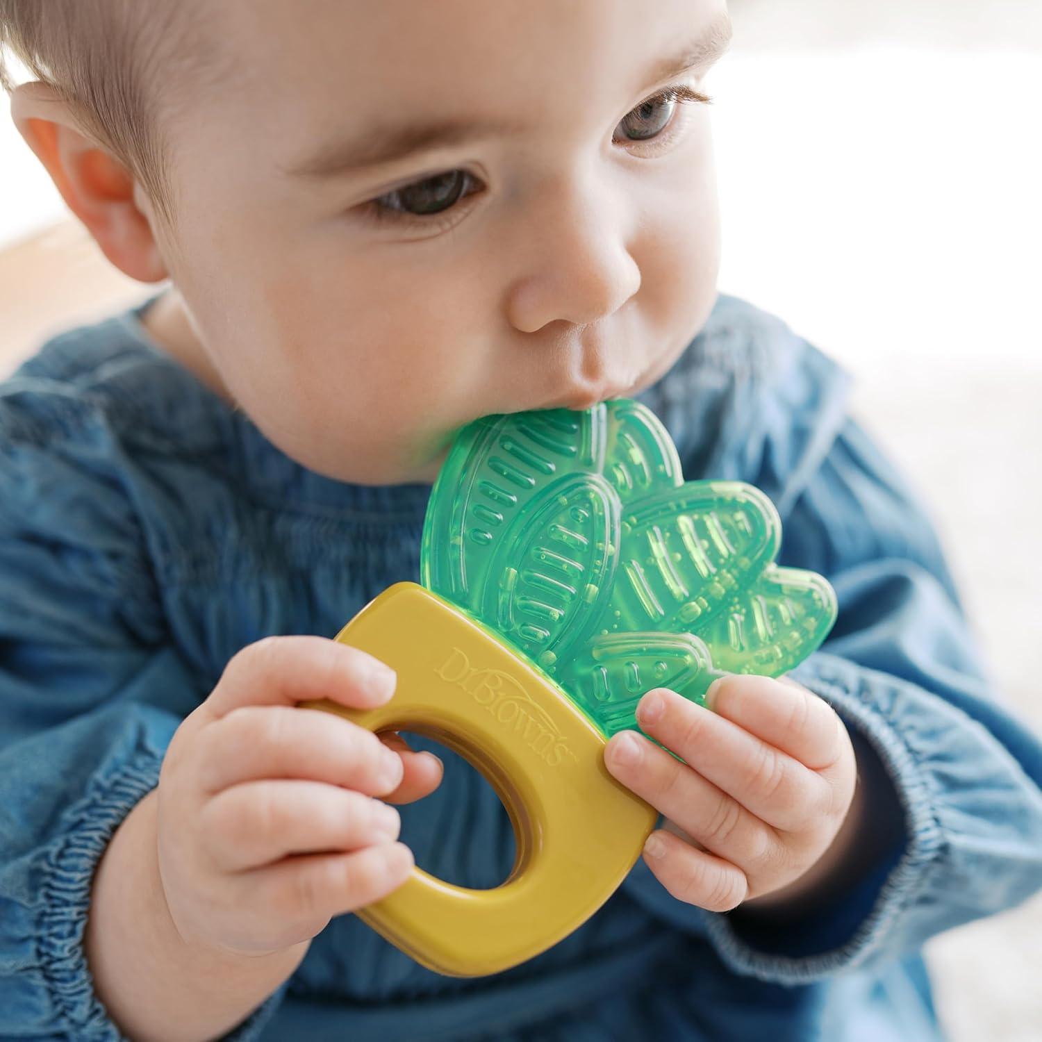 image:imageDr Browns AquaCool WaterFilled Teether Cooling Baby Teether Toy for Sore Gums Green Cactus BPAFree 3m 2PackHouse Plants