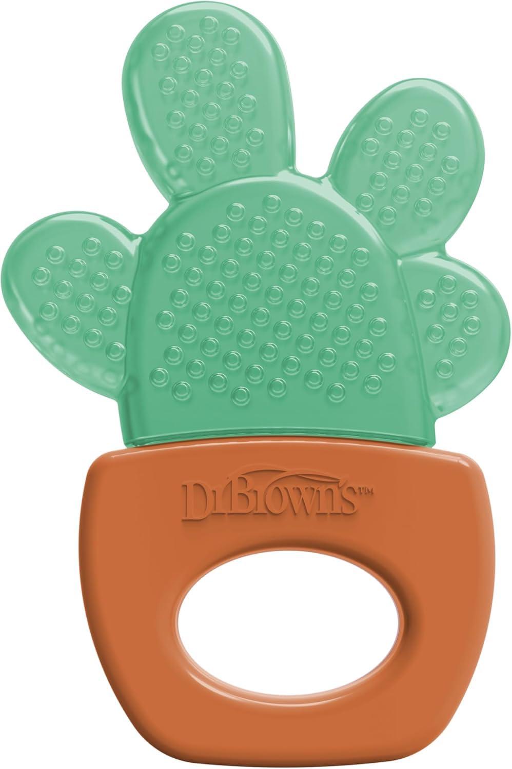 image:imageDr Browns AquaCool WaterFilled Teether Cooling Baby Teether Toy for Sore Gums Green Cactus BPAFree 3m 2PackHouse Plants
