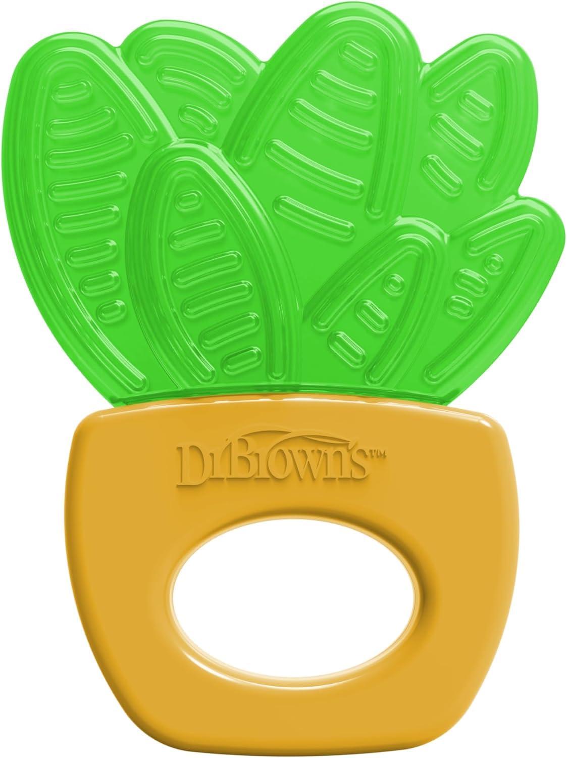 image:imageDr Browns AquaCool WaterFilled Teether Cooling Baby Teether Toy for Sore Gums Green Cactus BPAFree 3m 2PackHouse Plants