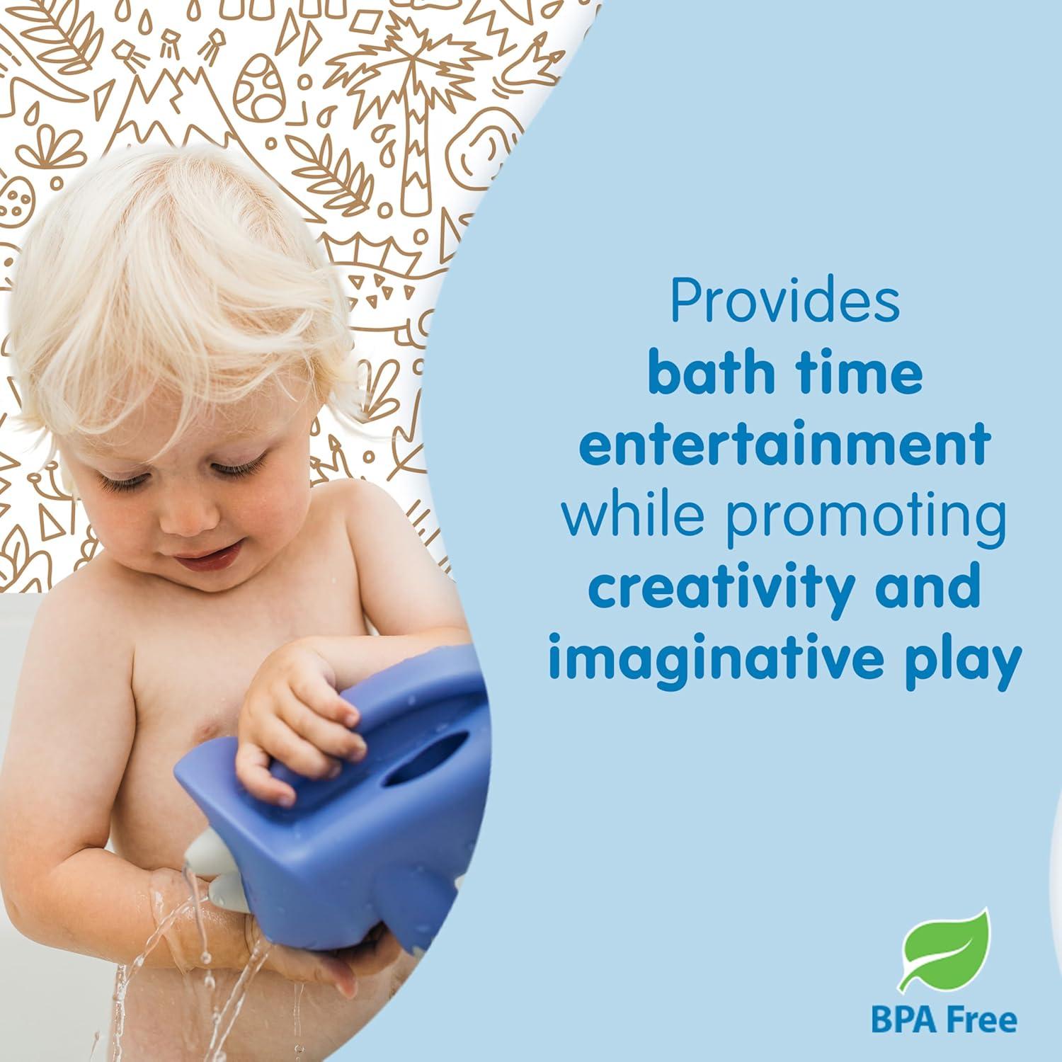 image:imageDr Browns Clean Up Pour and Roar Watering Can Baby Bath Essentials Kids Toy BPAFree 6mPour Roar Bath Watering Toy
