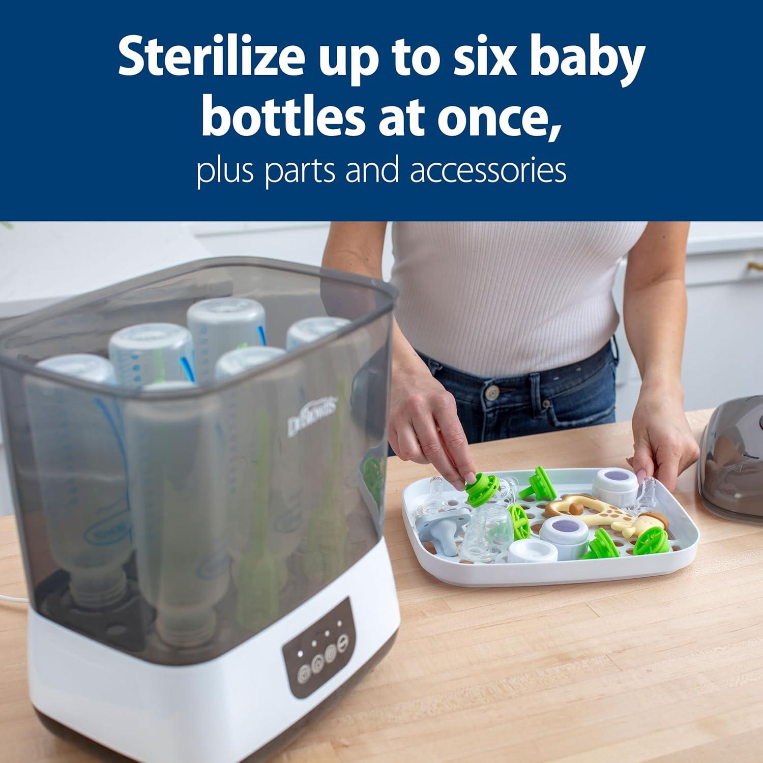 image:imageDr Browns Deluxe Electric Sterilizer for Baby Bottles and Other Baby EssentialsAllinOne Sterilizer and Dryer