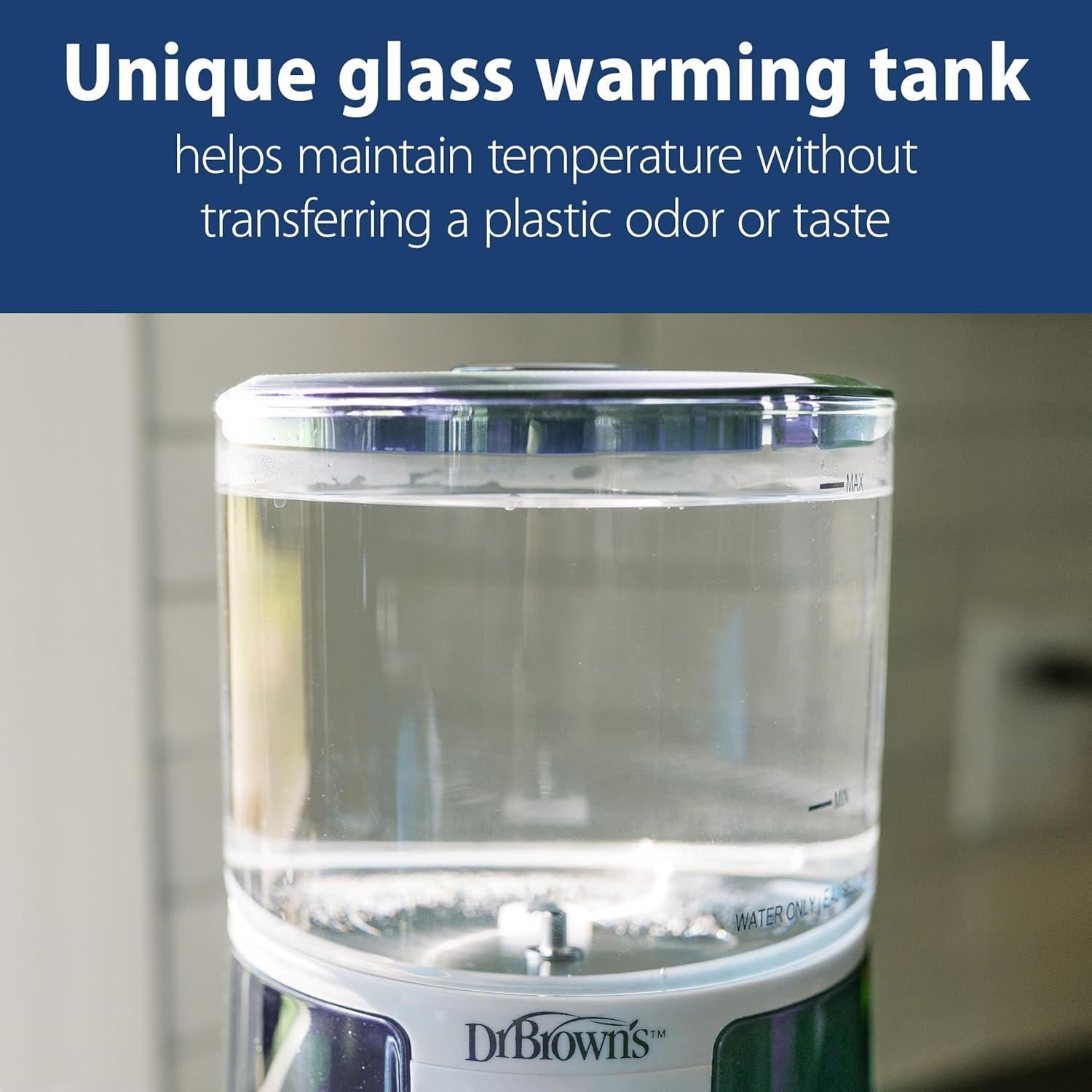 image:imageDr Browns InstaPrep Warm Water Dispenser to Instantly Prepare Babys Formula BottleLarge Capacity Glass Tank with 3 Temperature SettingsBlueBlue