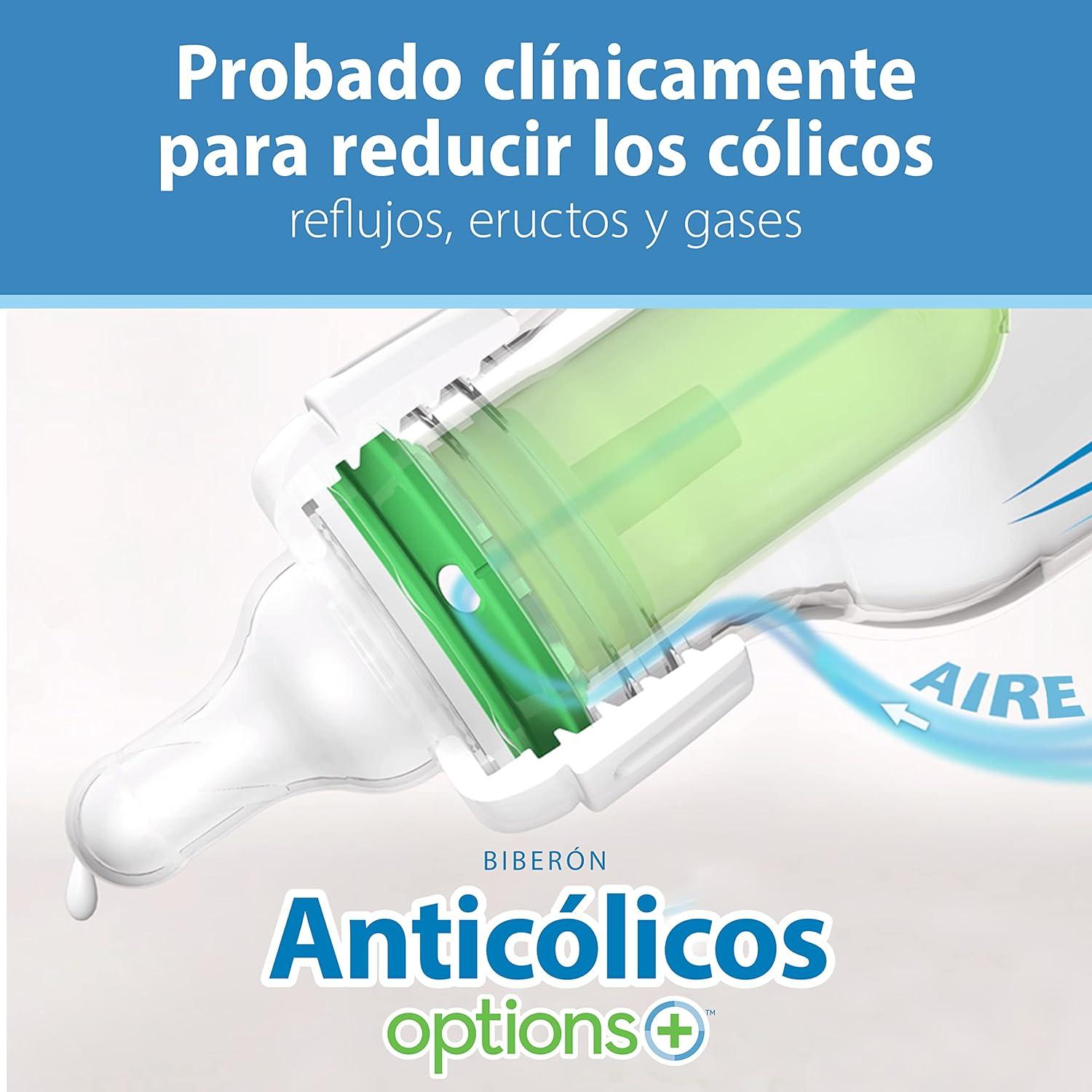 image:imageDr Browns Natural Flow AntiColic Options Narrow Baby Bottle Dream Adventure 8 oz250 mL with Level 1 Slow Flow Nipples 0m 4 Pack4 Pack 2oz Clear