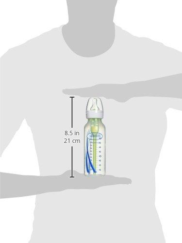 image:imageDr Browns Natural Flow AntiColic Options Narrow Baby Bottle Dream Adventure 8 oz250 mL with Level 1 Slow Flow Nipples 0m 4 PackClear 8 oz 4 Pack