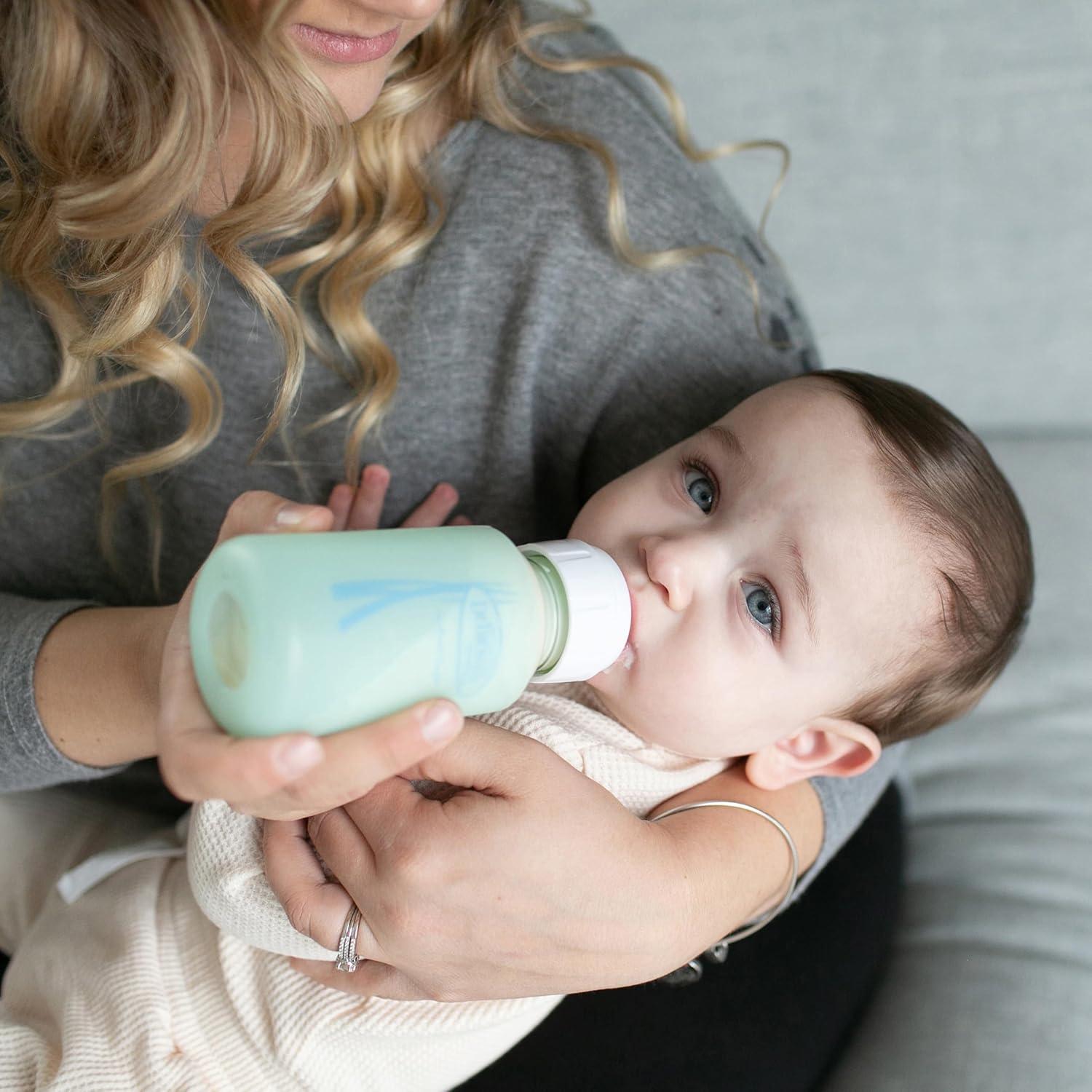image:imageDr Browns Natural Flow AntiColic Options Narrow Glass Baby Bottles Made in The USA BPA Free 8oz and 4oz 0m 4Pack