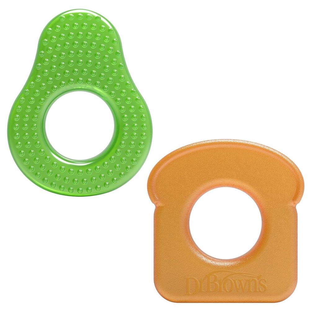 image:imageDr Browns AquaCool WaterFilled Teether Cooling Baby Teether Toy for Sore Gums Green Cactus BPAFree 3m 2PackAvocado Toast