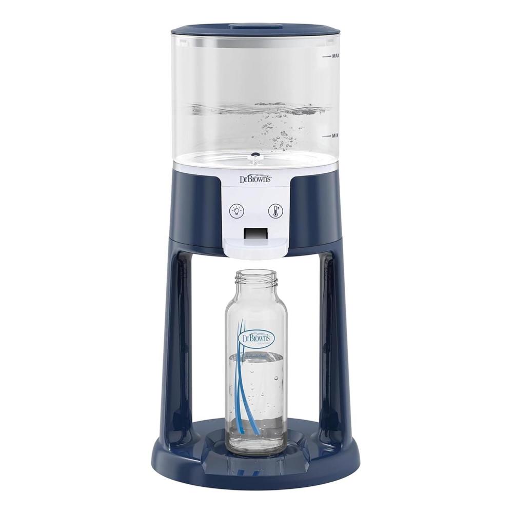 image:imageDr Browns InstaPrep Warm Water Dispenser to Instantly Prepare Babys Formula BottleLarge Capacity Glass Tank with 3 Temperature SettingsBlueBlue