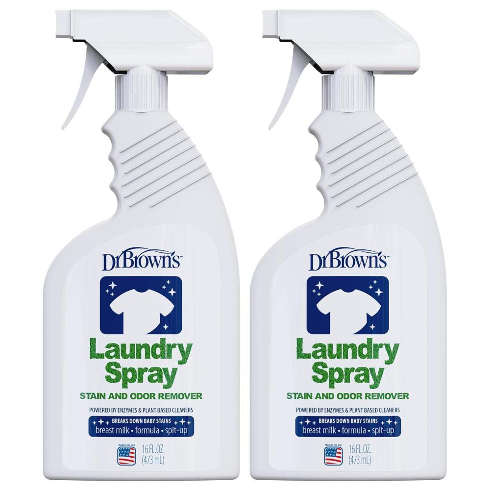 image:imageDr Browns Laundry Spray Stain and Odor Remover for Baby Clothes Hypoallergenic FragranceFree 16 fl oz 1 Pack32 fl oz 2Pack