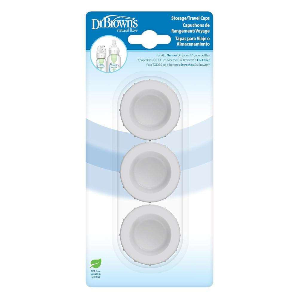 image:imageDr Browns Narrow StorageTravel Caps for Anticolic Options Baby Bottles fits 8 oz250 mL and 4 oz120mL BPAFree 3Pack3 Count Pack of 12