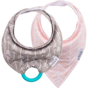 image:imageDr Browns Baby Dr Browns Baby Bandana Bib With Snapon Removable Teether Teething amp Drooling 3mArrows  Herringbone