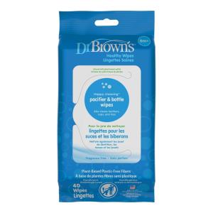 image:imageDr Browns Bottle and Pacifier Healthy Wipes Safely Clean Bottles Baby Items and Feeding Essentials Hypoallergenic 40 count 3Pack Packaging May Vary40 Count Pack of 1