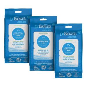 image:imageDr Browns Bottle and Pacifier Healthy Wipes Safely Clean Bottles Baby Items and Feeding Essentials Hypoallergenic 40 count 3Pack Packaging May Vary40 Count Pack of 3