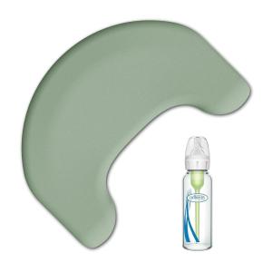 image:imageDr Browns Feeding Support Pillow with Cover Storm Green amp AntiColic Options Narrow Glass Baby Bottle 4 oz120mL 1Pack