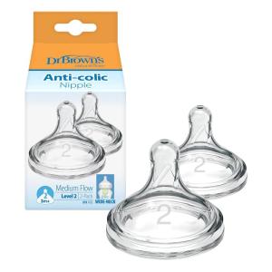 image:imageDr Browns Options WideNeck Baby Bottle Silicone Sippy Spout 6m 2PackLevel 2  3m