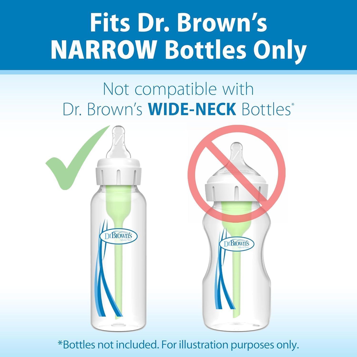 image:imageDr Browns AntiColic Options Narrow Glass Baby Bottle with Level 1 Slow Flow Nipple BPAFree 0m 4 oz120mL 4Pack 8oz250mL 4Pack