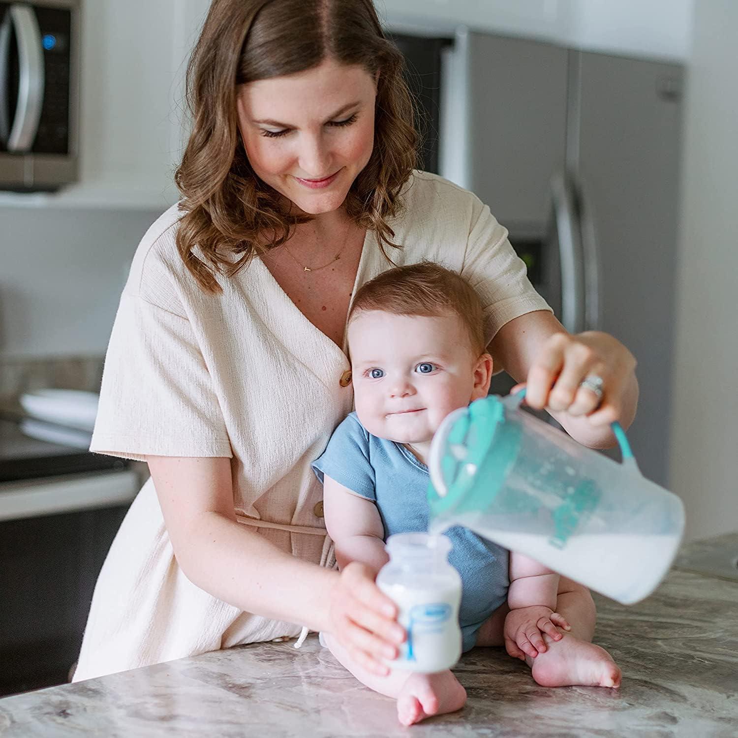 image:imageDr Browns Baby Formula Mixing Pitcher 36oz Blue with AntiColic Options Narrow Baby Bottles 4 Pack 4 ozVariety Pack Teal and 4Pack 4oz Bottles