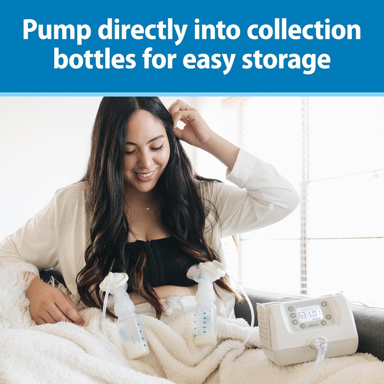 image:imageDr Browns Breast Milk Collection Bottles with Storage Caps Breast Pumps Compatible Collect Store and Keep Milk Fresh BPA Free 4Pack1 Count Pack of 4