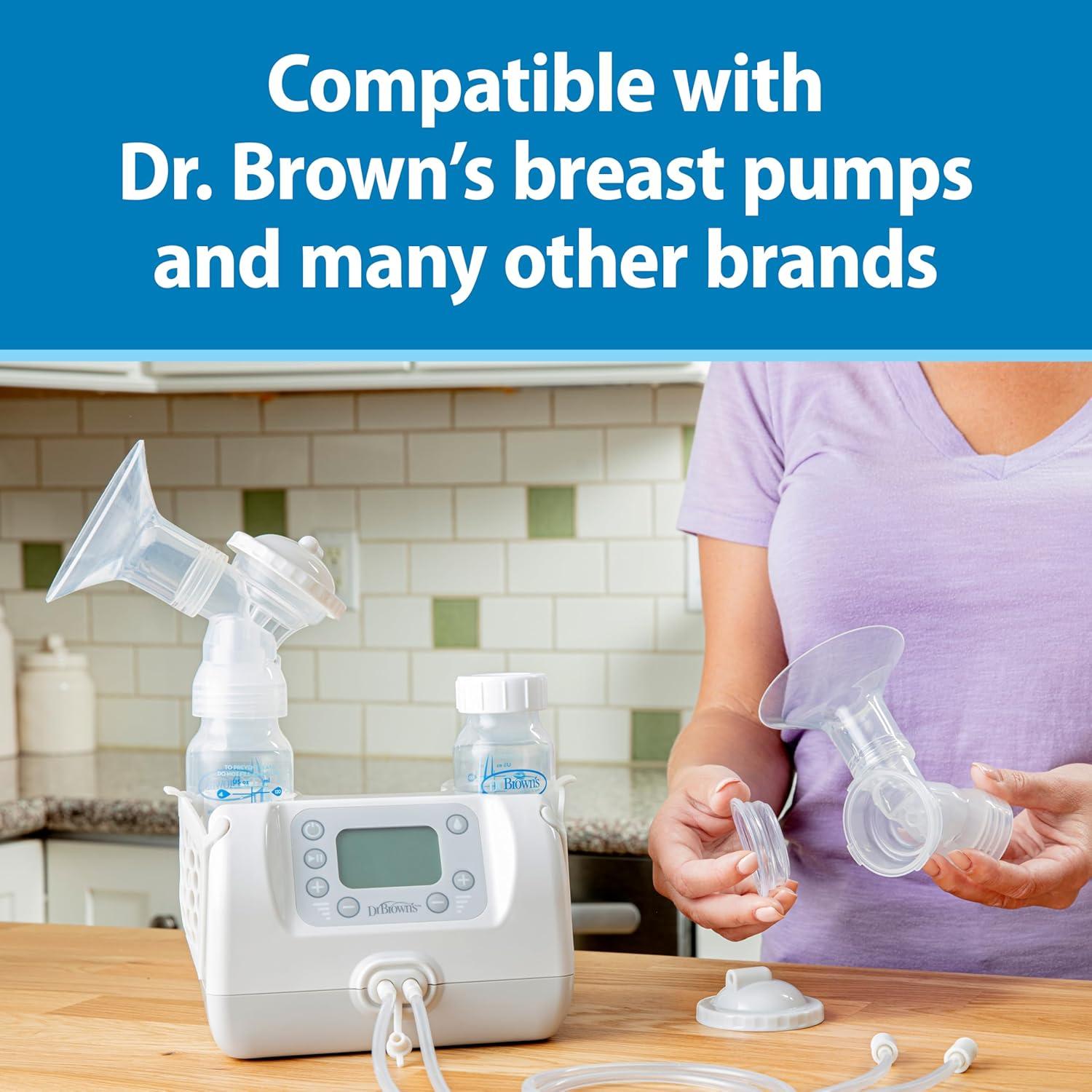 image:imageDr Browns Breast Milk Collection Bottles with Storage Caps Breast Pumps Compatible Collect Store and Keep Milk Fresh BPA Free 4Pack1 Count Pack of 4