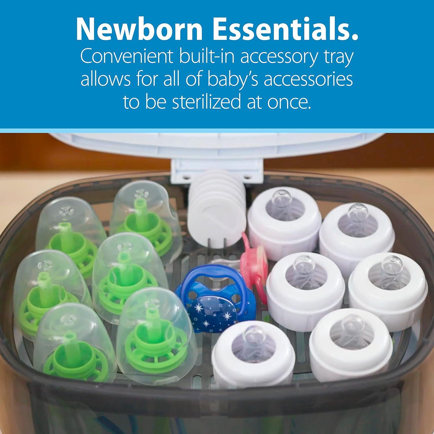 image:imageDr Browns Deluxe Electric Sterilizer for Baby Bottles and Other Baby Essentials amp Natural Flow AntiColic Options Narrow Baby Bottles 8 oz250 mL with Level 1 Slow Flow Nipple 4 Pack 0m