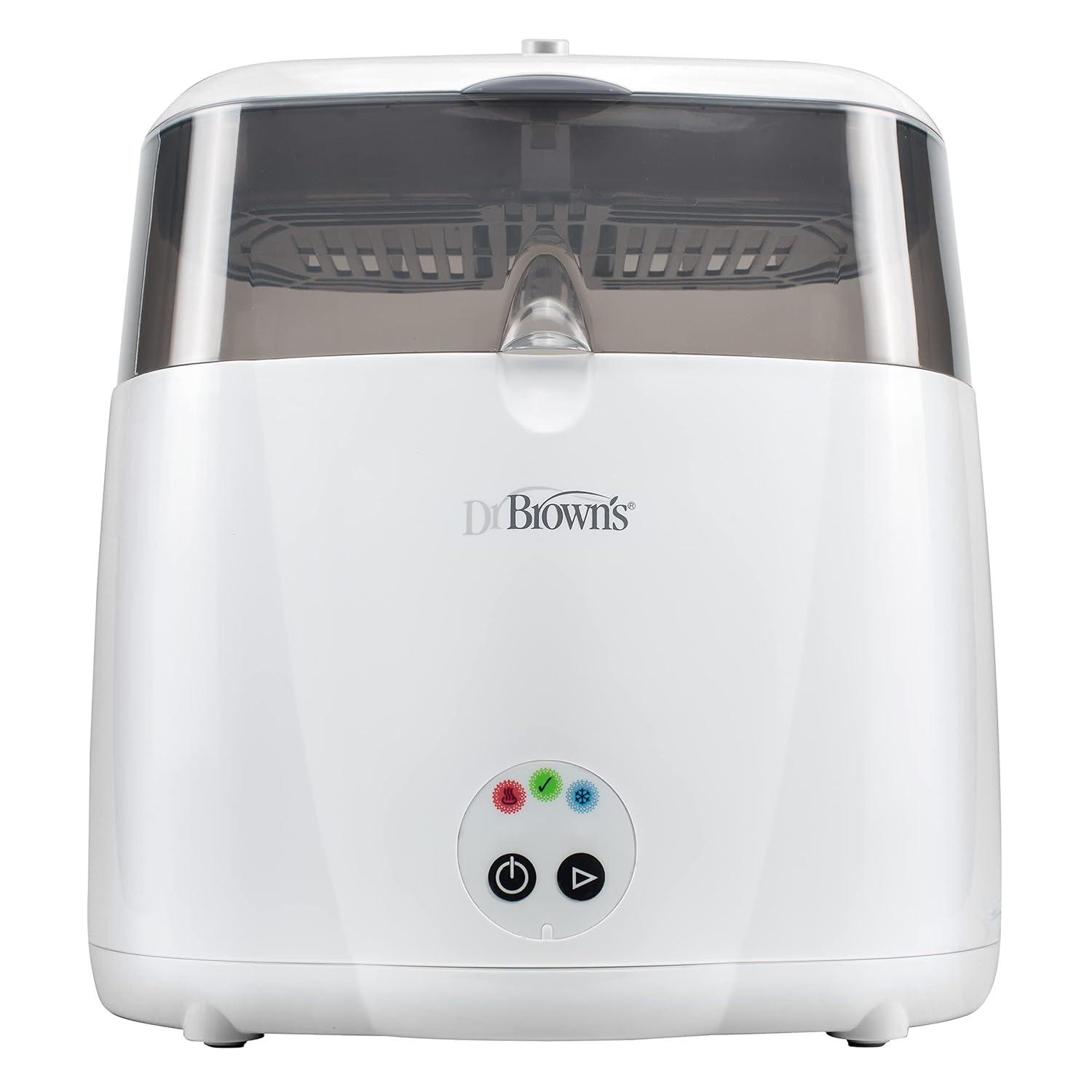 image:imageDr Browns Deluxe Electric Sterilizer for Baby Bottles and Other Baby Essentials amp Natural Flow AntiColic Options Narrow Baby Bottles 8 oz250 mL with Level 1 Slow Flow Nipple 4 Pack 0m