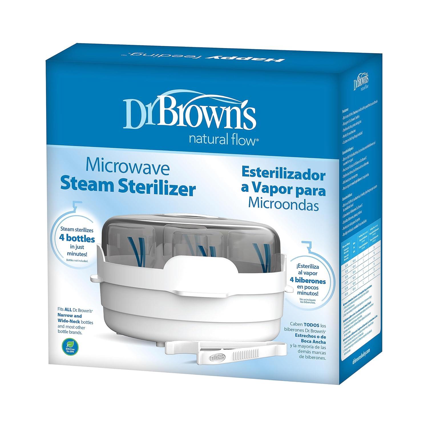 image:imageDr Browns Microwave Steam for Baby Bottles Nipples Bottle Parts Pacifiers Teethers and Breast Pump PartsMicrowave Sterilizer