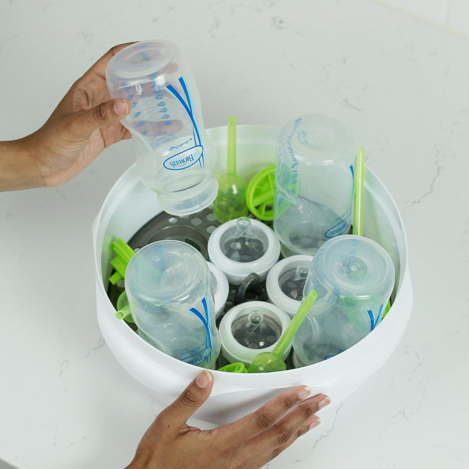 image:imageDr Browns Microwave Steam for Baby Bottles Nipples Bottle Parts Pacifiers Teethers and Breast Pump PartsMicrowave Sterilizer