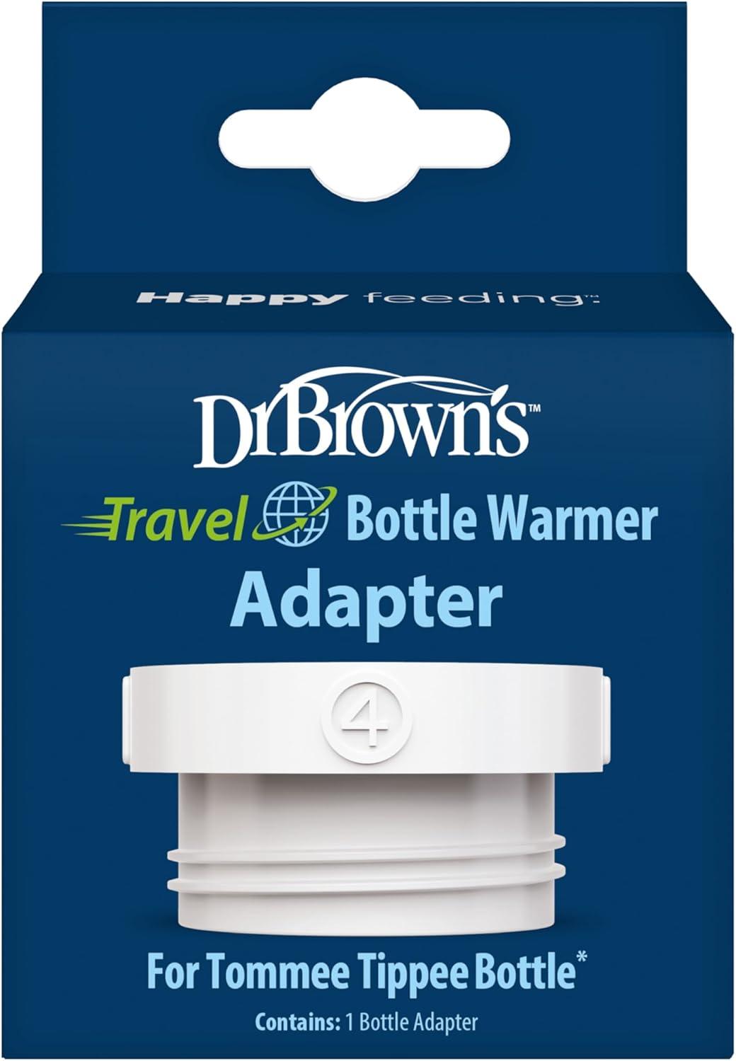 image:imageDr Browns Travel Baby Bottle Warmer Quickly Warms Breast Milk and Water for Formula OnTheGo Portable Rechargeable Cordless with 3 Bottle AdaptersTravel Warmer Bottle Adapter Tommee Tippee