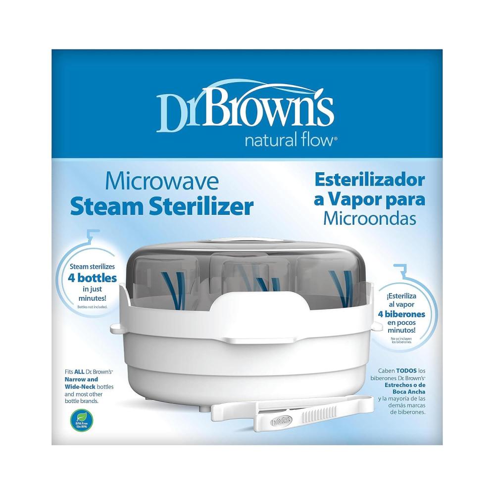 image:imageDr Browns Microwave Steam for Baby Bottles Nipples Bottle Parts Pacifiers Teethers and Breast Pump PartsMicrowave Sterilizer