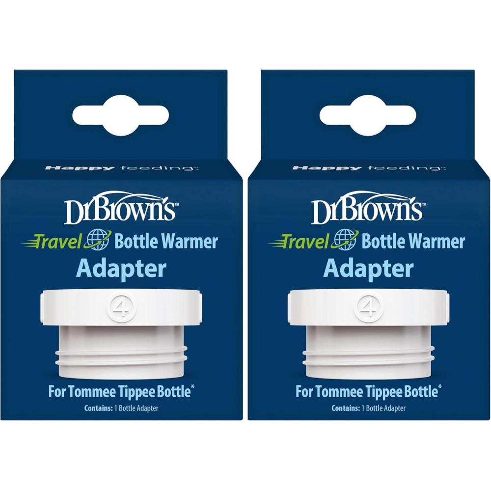 image:imageDr Browns Travel Baby Bottle Warmer Quickly Warms Breast Milk and Water for Formula OnTheGo Portable Rechargeable Cordless with 3 Bottle AdaptersTravel Warmer Bottle Adapter Tommee Tippee