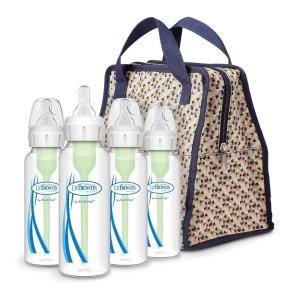image:imageDr Browns AntiColic Options Baby Bottles 4 Pack and Bottle Tote Multicolor Bundle4 Pack  Multicolor Tote