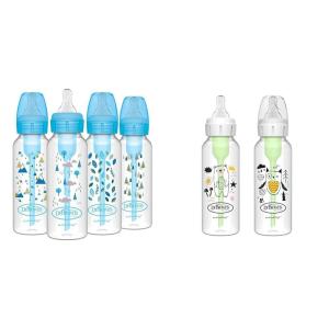 image:imageDr Browns AntiColic Options Narrow Baby Bottles Nature Designs 8oz Level 1 Slow Flow Nipples 4Pack amp Bear amp Owl 8oz Level 1 Slow Flow Nipples 2Pack