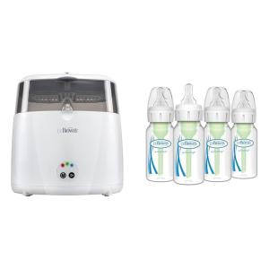 image:imageDr Browns Deluxe Electric Sterilizer for Baby Bottles and Other Baby Essentials amp AntiColic Options Baby Bottles Narrow 4 oz 4pack