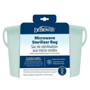image:imageDr Browns Microwave Steam Sterilizer Bag for Baby Bottles Breast Pump Parts amp Other Toddler Accessories 100 Silicone Reusable Sterilizing BagSterilizer Bag