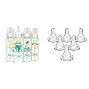 image:imageDr Browns Natural Flow AntiColic Options Narrow Baby Bottles 8 oz250 mL amp Natural Flow Preemie Flow Narrow Baby Bottle Silicone Nipple Slowest Flow 0m