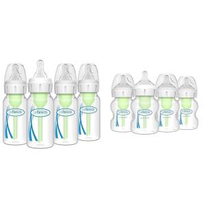 image:imageDr Browns Natural Flow AntiColic Options WideNeck Baby Bottles 5 oz150 mLwith Level 1 Slow Flow Nipple4 Pack0m amp Natural Flow AntiColic Options Narrow Baby Bottles 4 oz120 mL Pack of 4