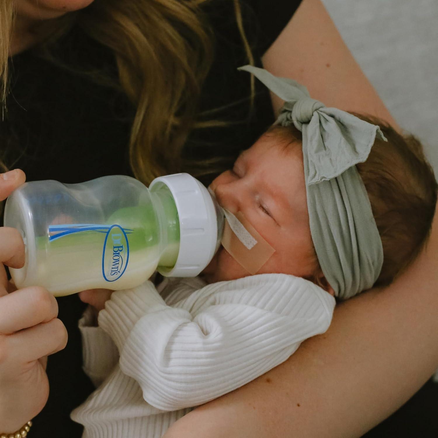 image:imageDr Browns Medical Specialty Feeding System WideNeck Baby Bottles Oral Feeding Solution for Preemies amp Infants with Cleft Lip amp Feeding Challenges 9 oz270 mL 0m 3Pack