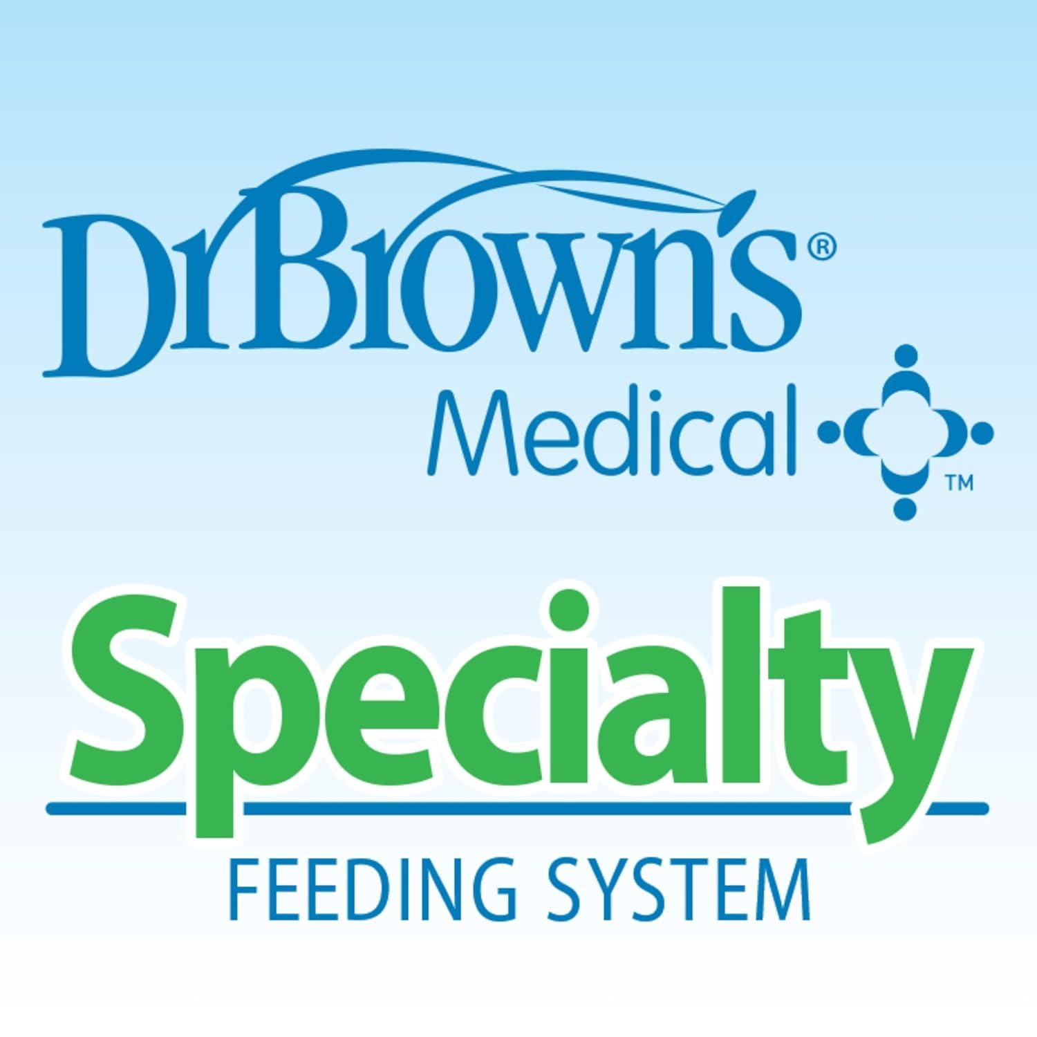 image:imageDr Browns Medical Specialty Feeding System WideNeck Baby Bottles Oral Feeding Solution for Preemies amp Infants with Cleft Lip amp Feeding Challenges 9 oz270 mL 0m 3Pack