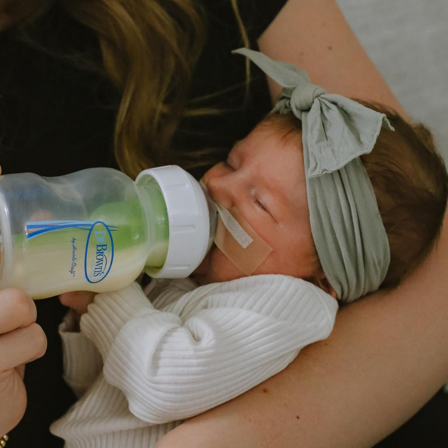 image:imageDr Browns Medical Specialty Feeding System WideNeck Baby Bottles Oral Feeding Solution for Preemies amp Infants with Cleft Lip amp Feeding Challenges 9 oz270 mL 0m 3Pack