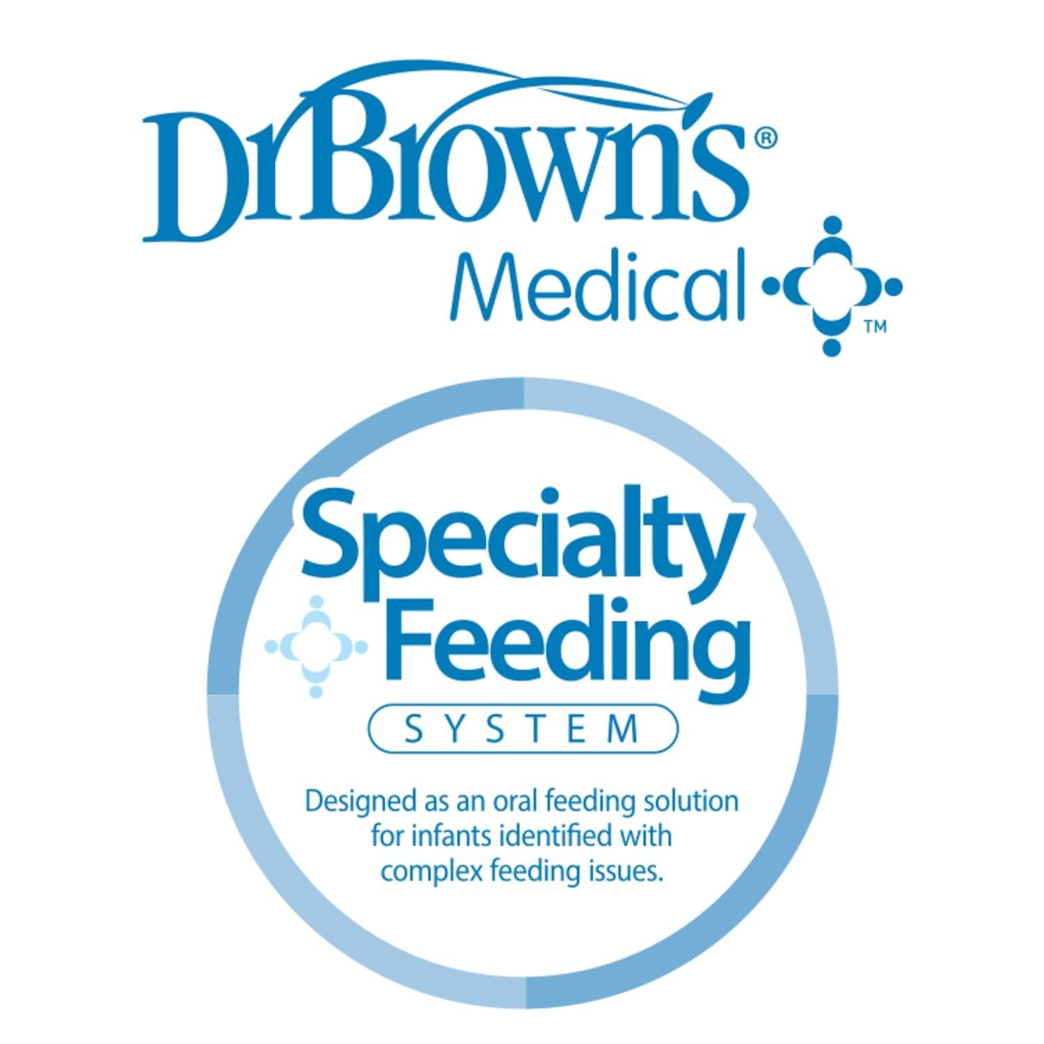 image:imageDr Browns Medical Specialty Feeding System WideNeck Baby Bottles Oral Feeding Solution for Preemies and Infants with Cleft Lip amp Feeding Challenges 5 oz150 mL 0m 3Pack
