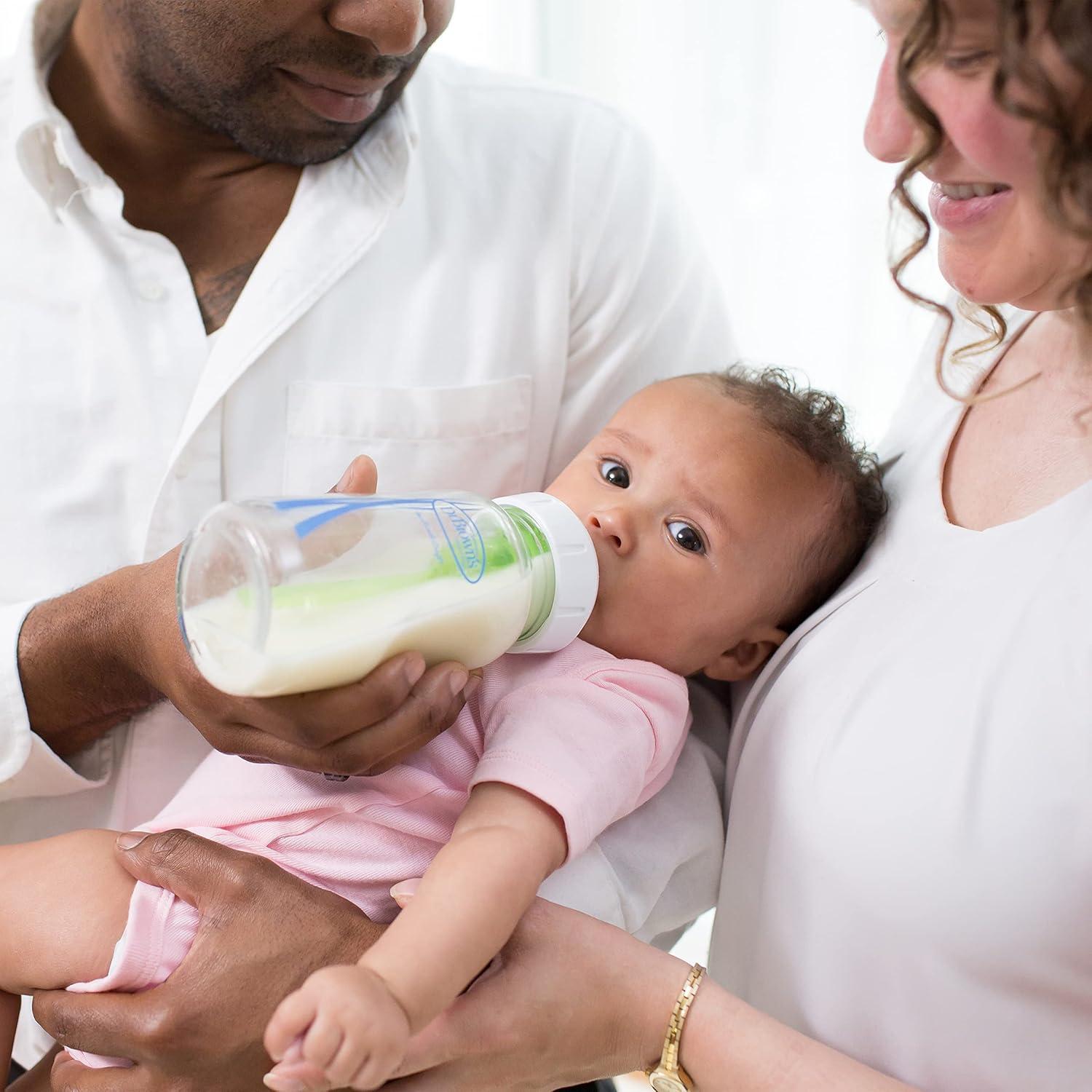 image:imageDr Browns AntiColic Options WideNeck Baby Bottle Feeding Set 5 oz9 oz with Bottle Travel Caps Packaging May VaryBottle Feeding Essentials