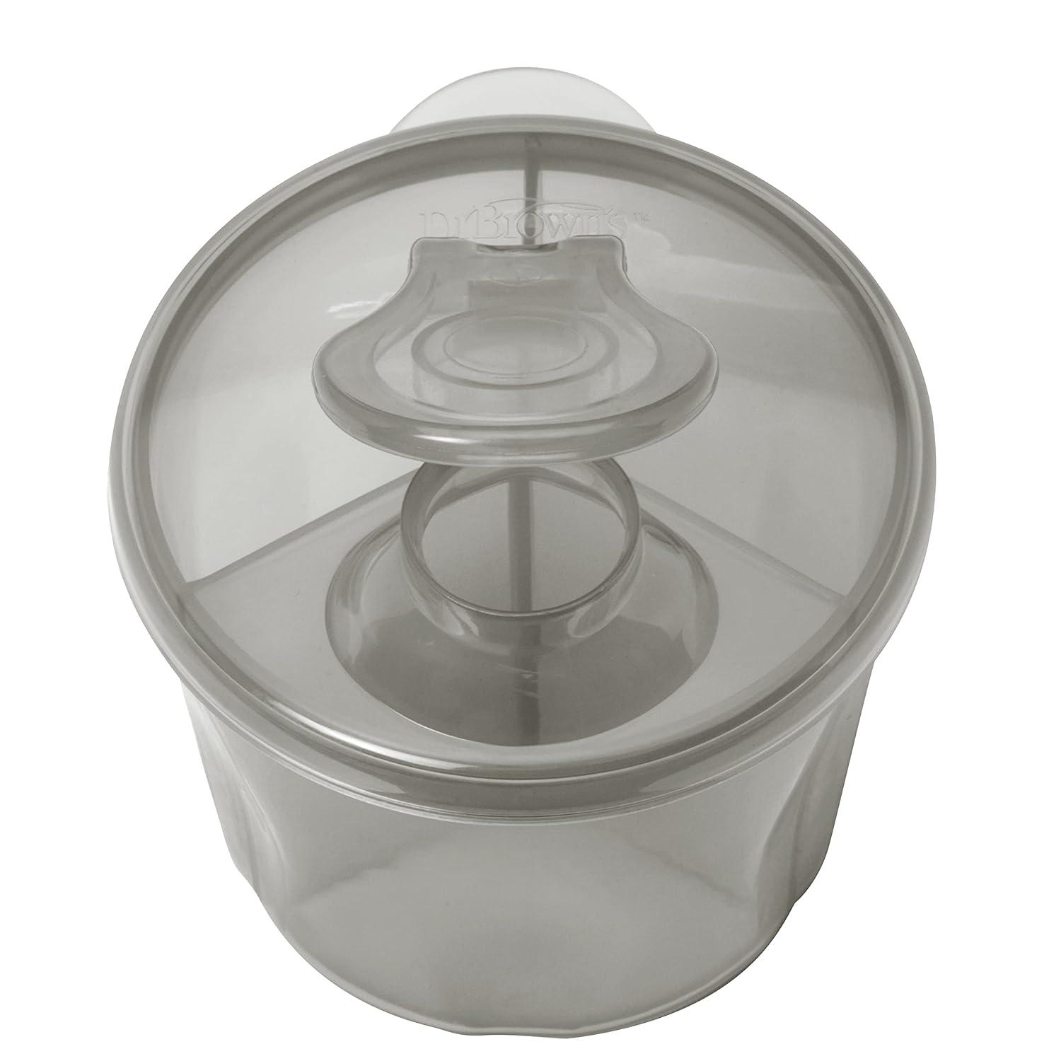 image:imageDr Browns Baby Formula Dispenser with SnapOn Lid for OntheGo FeedingsMilk Powder Dispenser for Traveling with InfantGray1Pack Gray