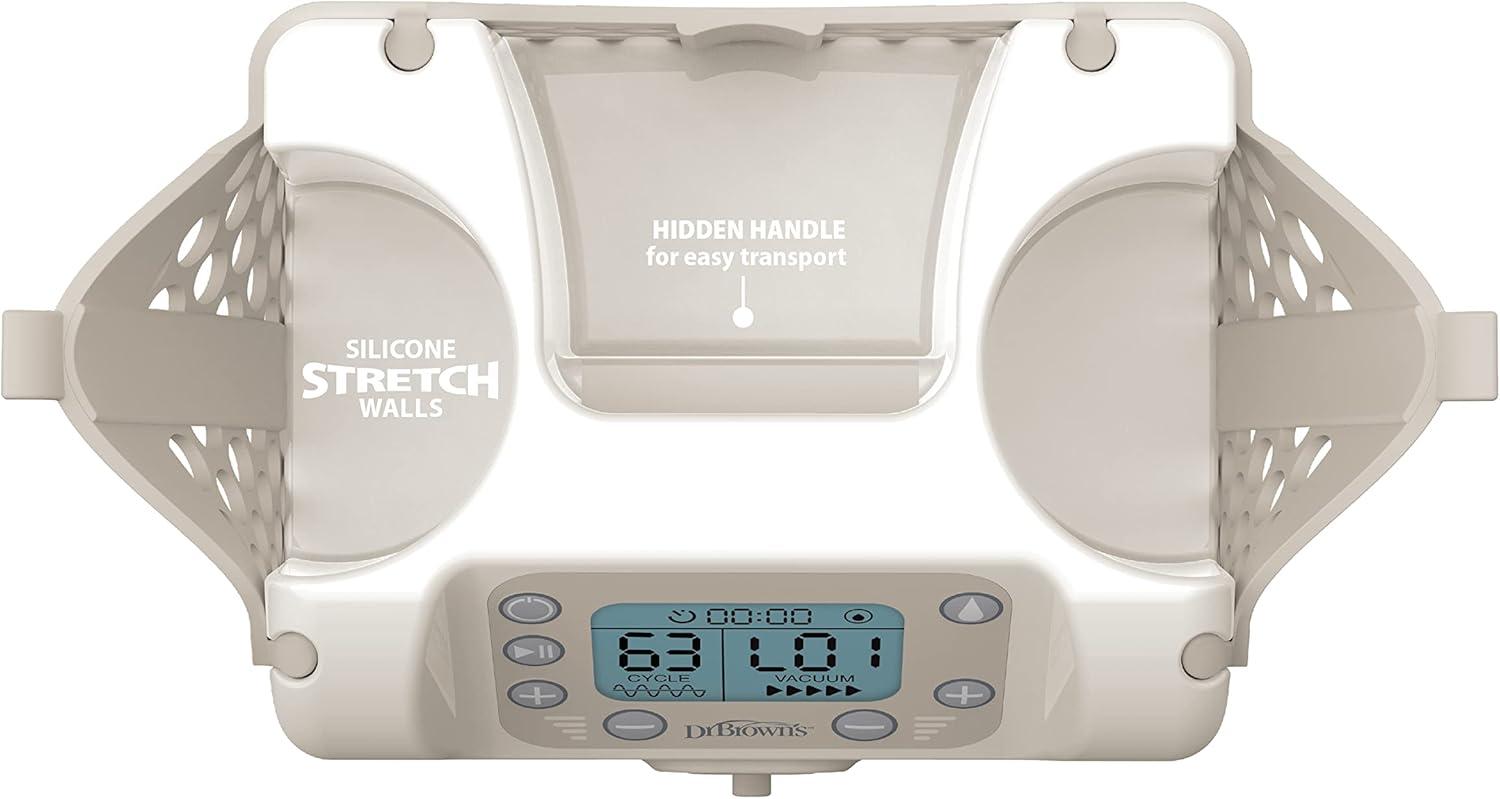 image:imageDr Browns Customflow Hospital Strength Double Electric Breast Pump with Adjustable Settings Includes Breast Milk Collection Bottles Flanges amp Other Pumping EssentialsOnthego Breast Pump Gift Set