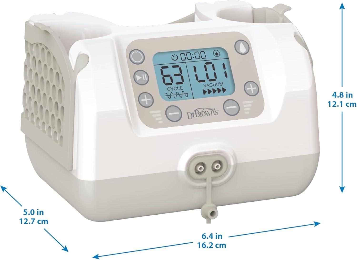 image:imageDr Browns Customflow Hospital Strength Double Electric Breast Pump with Adjustable Settings Includes Breast Milk Collection Bottles Flanges amp Other Pumping EssentialsOnthego Breast Pump Gift Set
