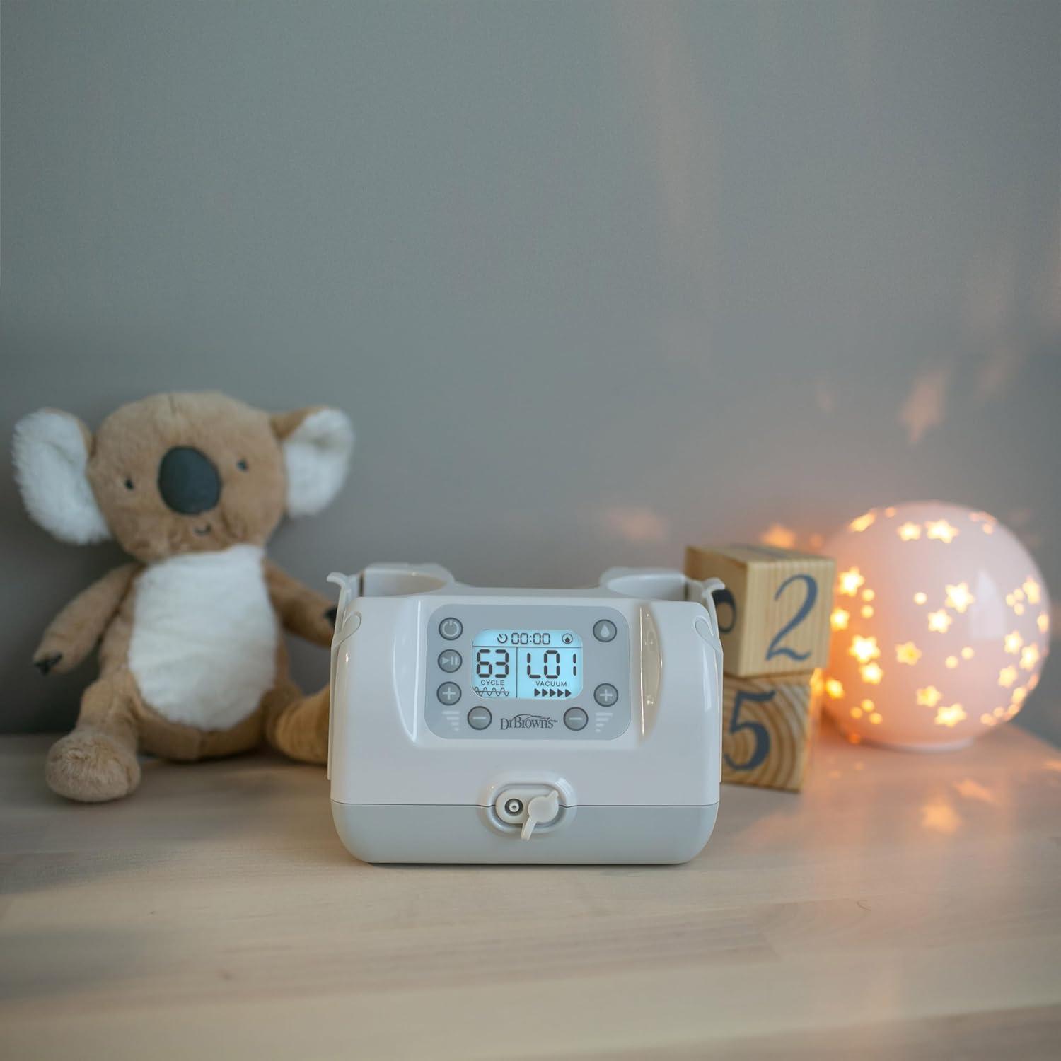 image:imageDr Browns Customflow Hospital Strength Double Electric Breast Pump with Adjustable Settings Includes Breast Milk Collection Bottles Flanges amp Other Pumping EssentialsBreast Pump Gift Set