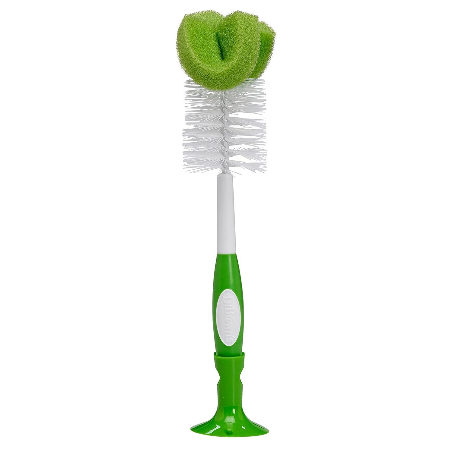 image:imageDr Browns Natural Flow AntiColic Options First Year Feeding Set with Newborn Baby Bottles Soft Spout Transition Cup Bottle Cleaning Brush amp 100 Silicone HappyPaci Pacifier 0m19 Piece First Year Feeding Set