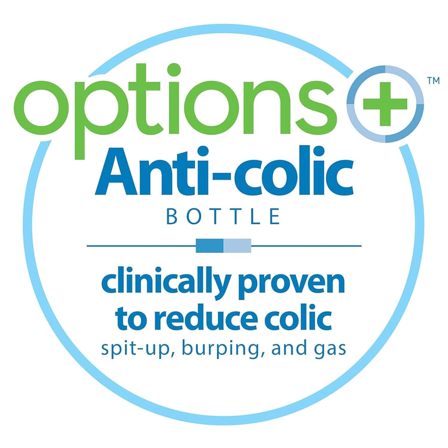 image:imageDr Browns Natural Flow AntiColic Options WideNeck Baby Bottles 9 oz270 mL with Level 1 Slow Flow Nipple 4 Count 0m4Pack 9oz Clear
