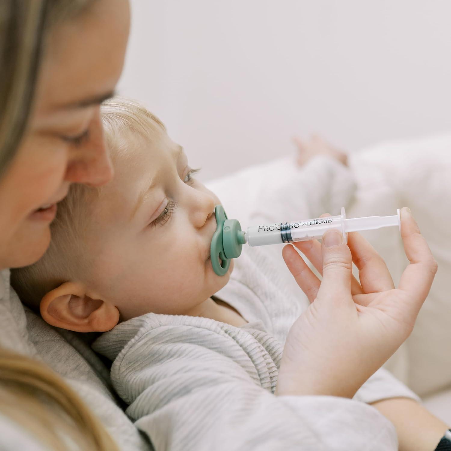 image:imageDr Browns Pacidose Liquid Medicine Dispenser for Babies and Toddlers Oral Syringe and Two Bulb Sizes 06 m and 618 m BPAFree2 Count Pack of 1